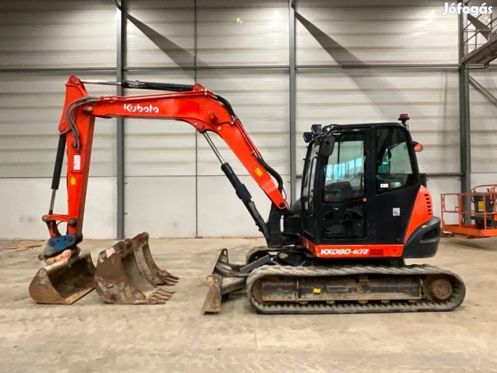 Kubota Kx 080-4 A 2 / 1.757 üzemóra / Lízing 20%-tól