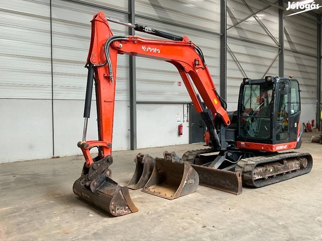 Kubota Kx 080-4 A / 4.922 h üzemóra / Lízing 20%-tól
