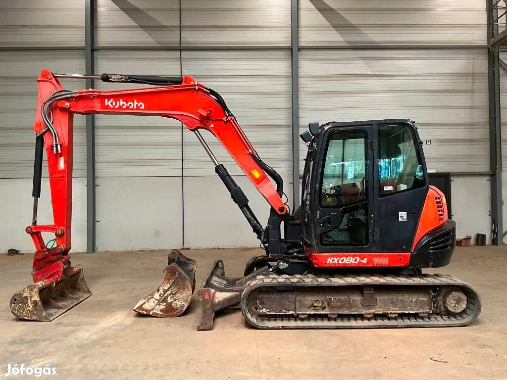 Kubota Kx 080-4 / 2.708 h üzemóra / Lízing 20%-tól
