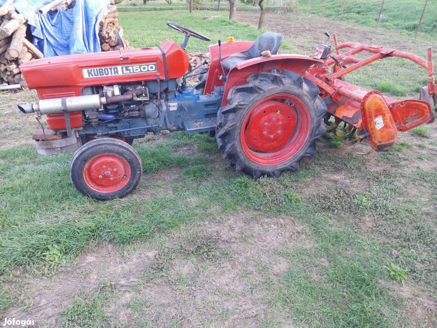 Kubota L1500,japán kistraktor,maroval,ekével elado