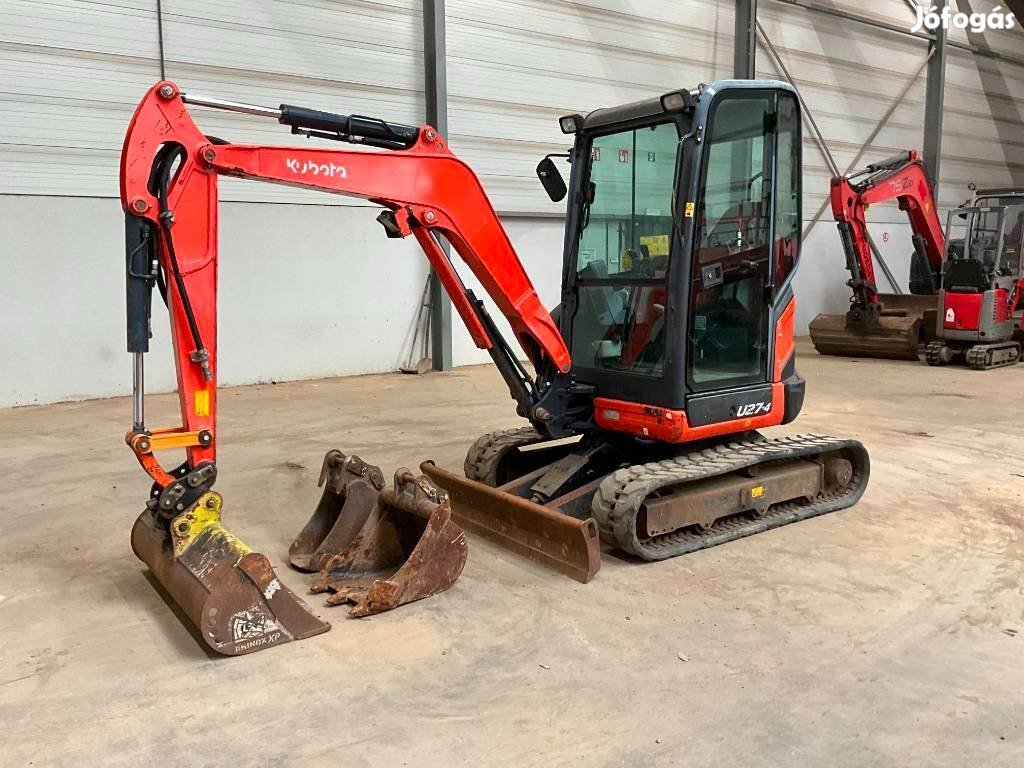 Kubota U 27-4 / 2.809 h üzemóra / Lízing 20%-tól