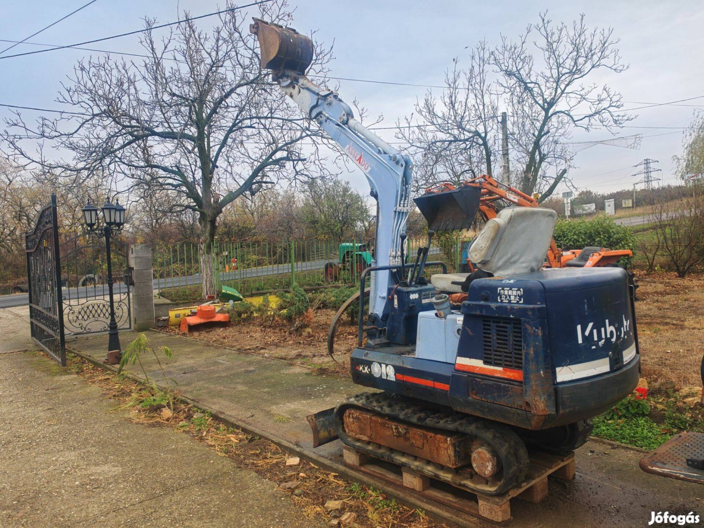Kubota kotrógép rakodógép 1,2t erős jól működő