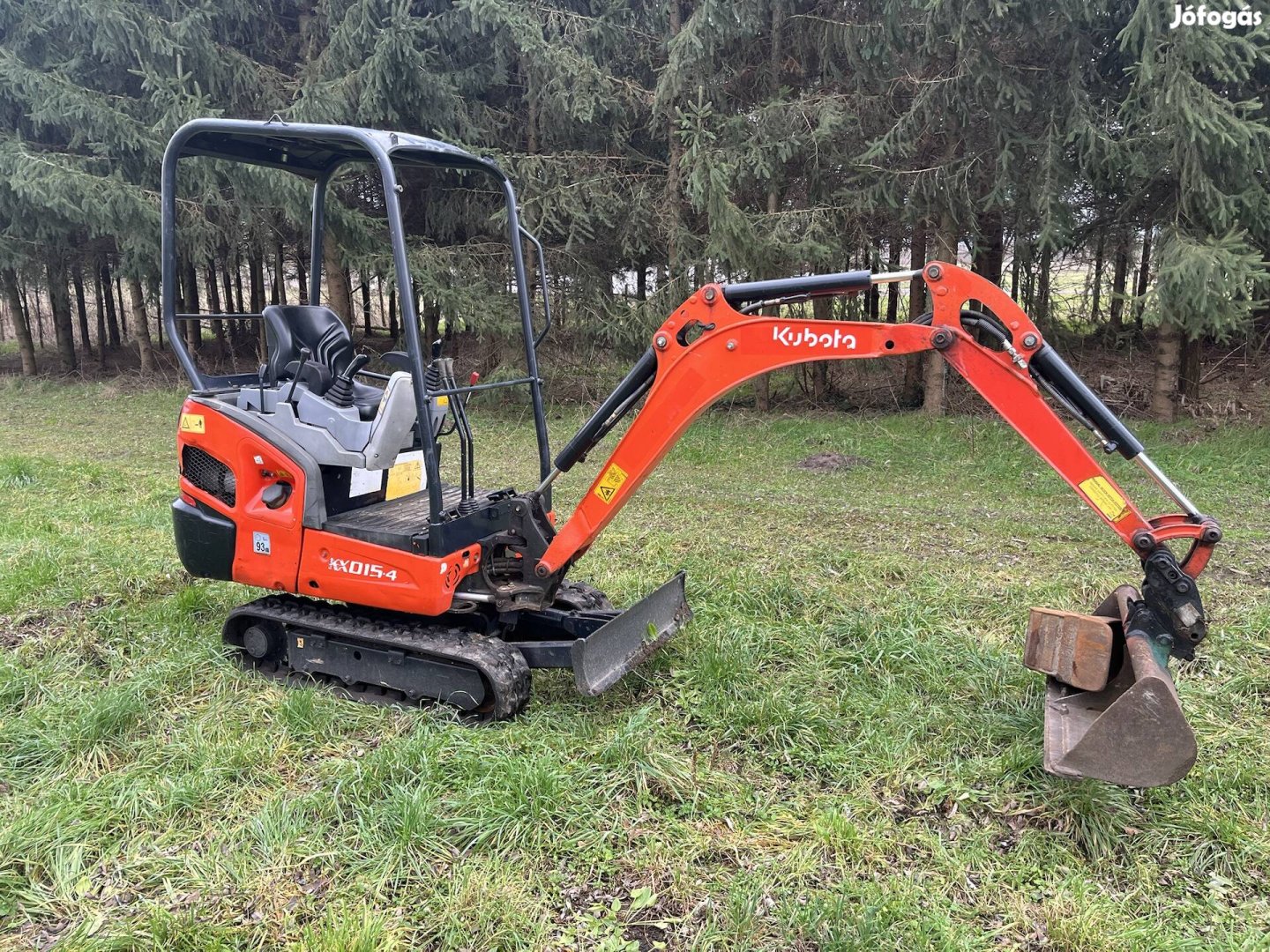 Kubota minikotró forgókotró árokásó