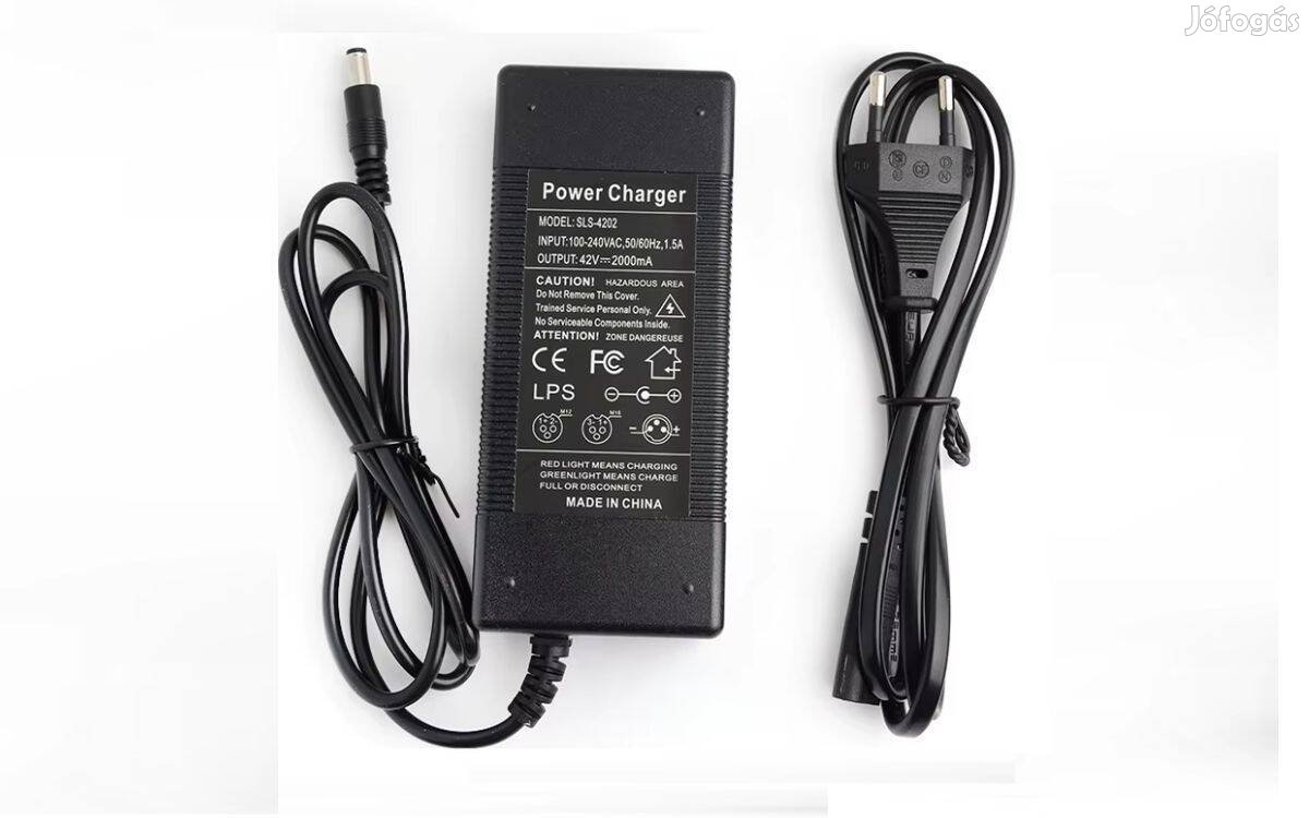 Kugoo rollerhez töltő 42V 2A. DC 5,5mm csatlakozóval