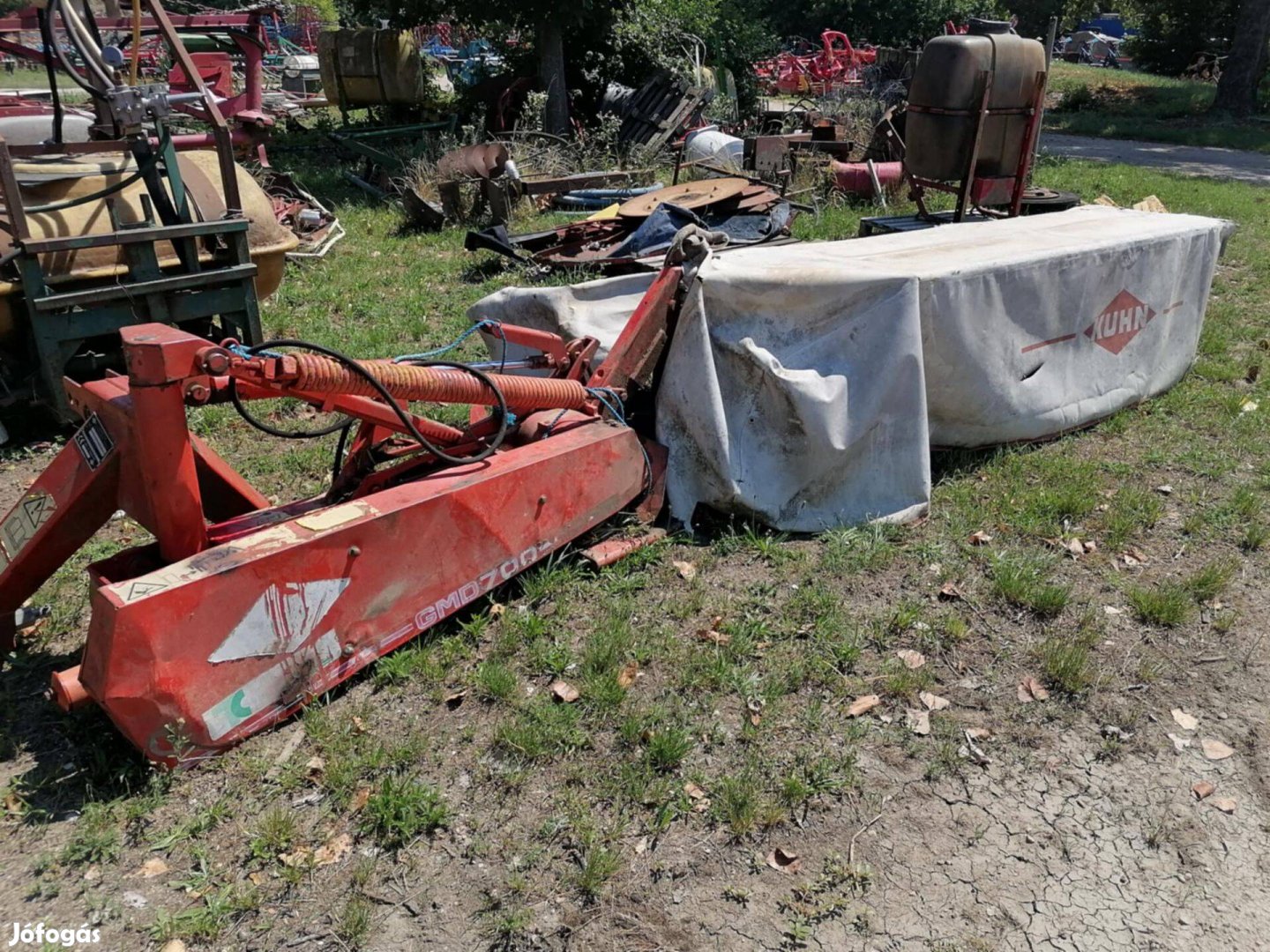 Kuhn 7 diszkes, 280 cm.-es fűkasza