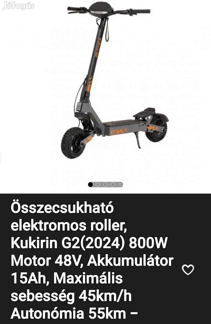 Kukirin G2 brutál elektromos roller 2024 és eladó! 