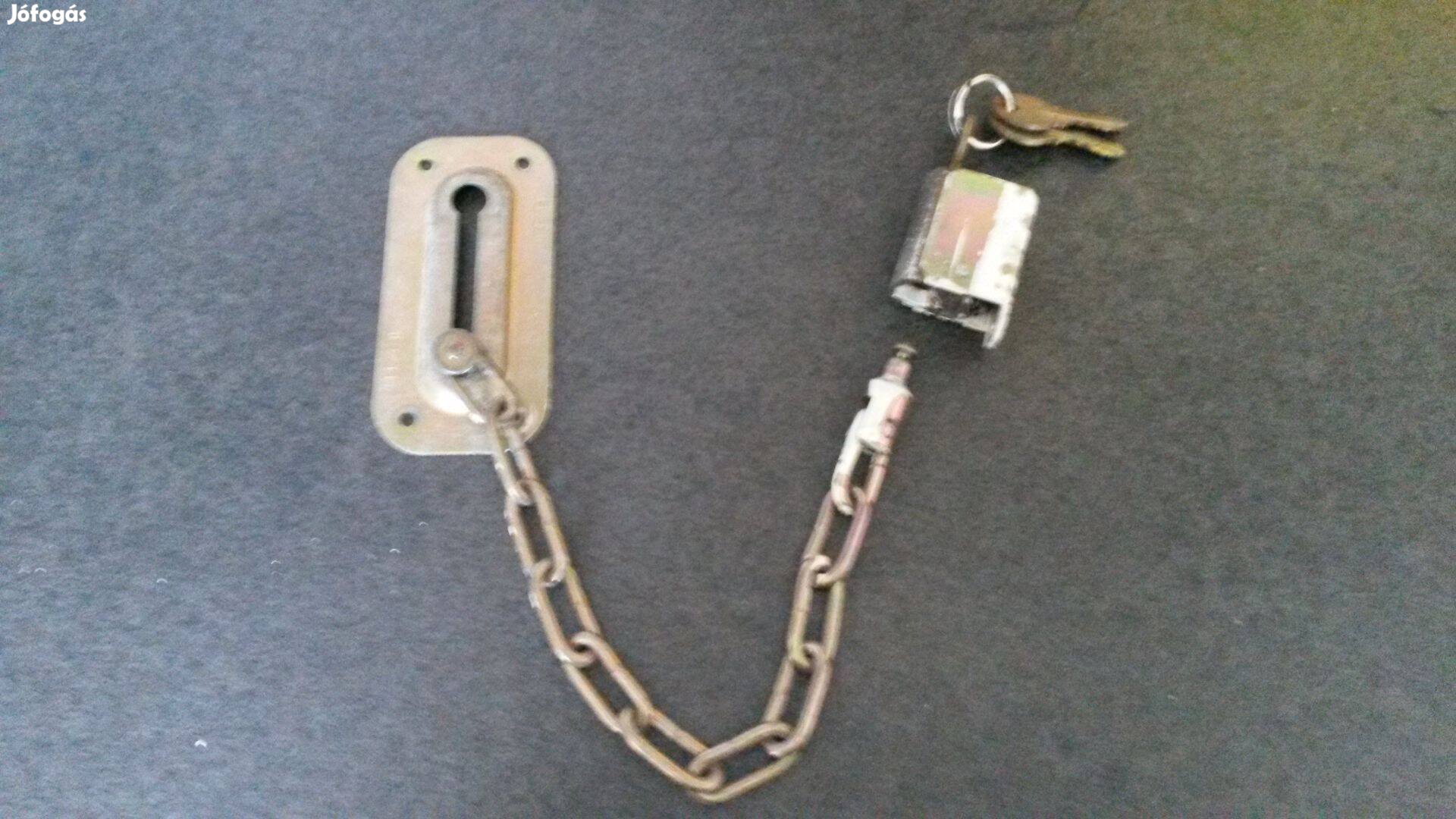 Kulccsal is nyitható biztonsági ajtólánc eladó