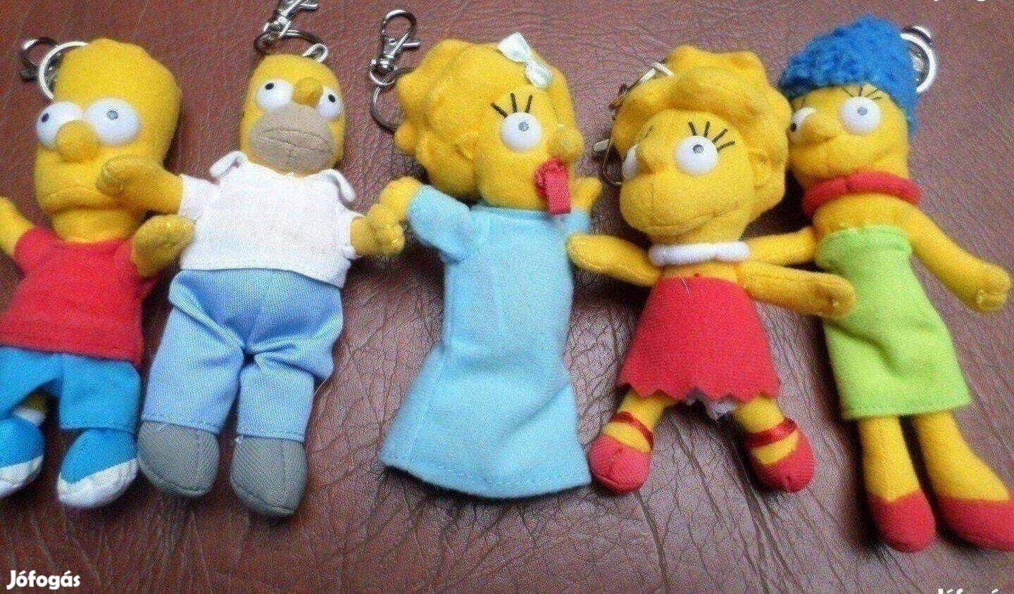 Kulcstartó Simpson család 5 db plüss játék