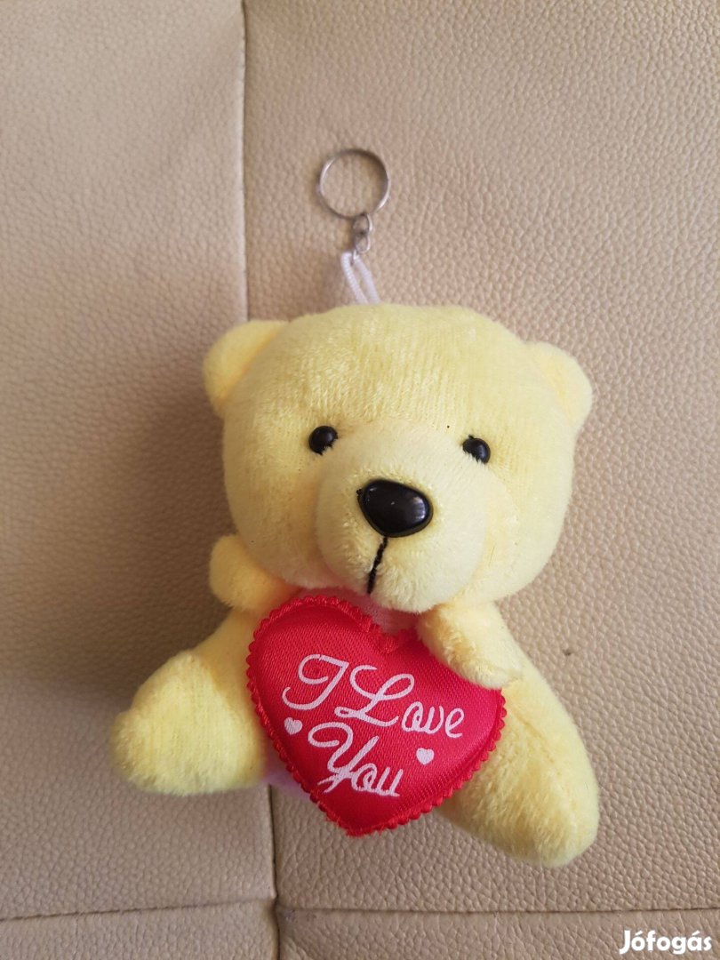 Kulcstartó táska lógó kulcs tartó puha plüss maci medve I