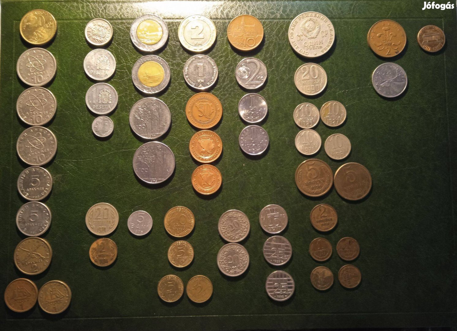 Külföldi forgalmi pénzérmék Európa, Amerika és CCCP bevont érmék 186db
