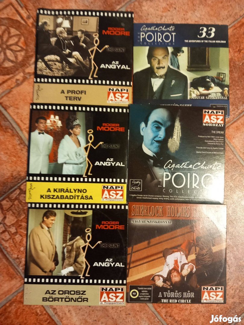 Különböző régi krimi DVD filmek DVD lemez