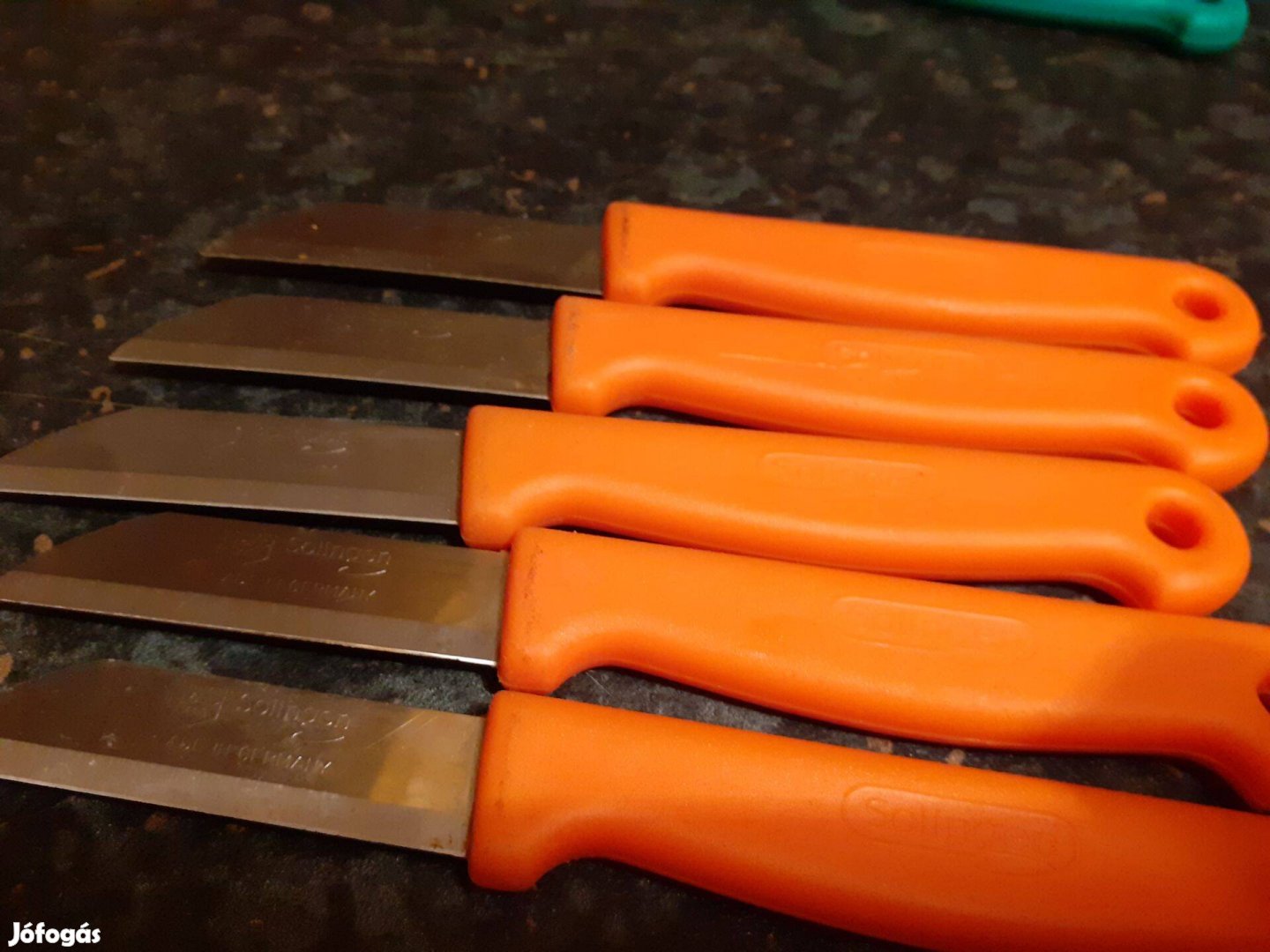 Különböző színű Solingen műa nyelü konyhai kés 5db-os