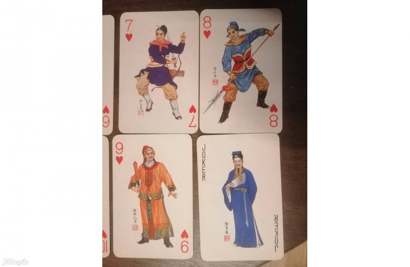 Különleges Kínai Karakteres Póker Kártya- hiánytalan-