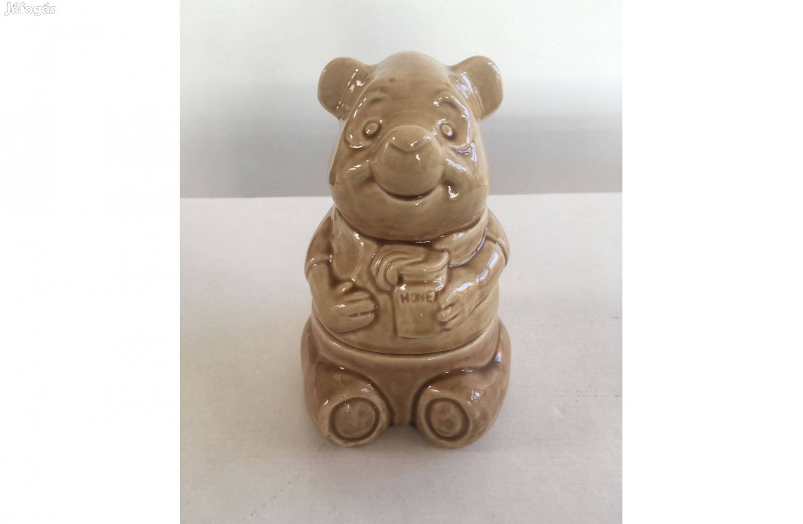 Különleges, kerámia Micimackó cukorkatartó, tároló, tartó