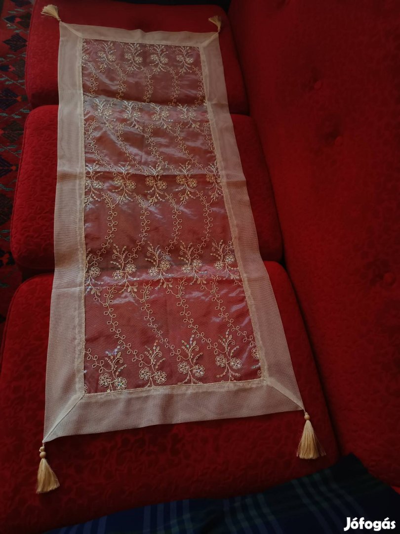 Különleges asztali futó terítő flitteres 50x118