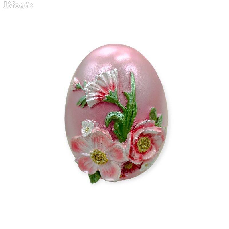 Különleges díszes húsvéti tojás dekoráció 8x12,5 cm