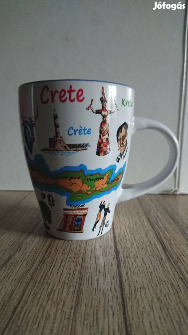 Különleges új bögre krétai emlék képekkel, 2,5 dl eladó