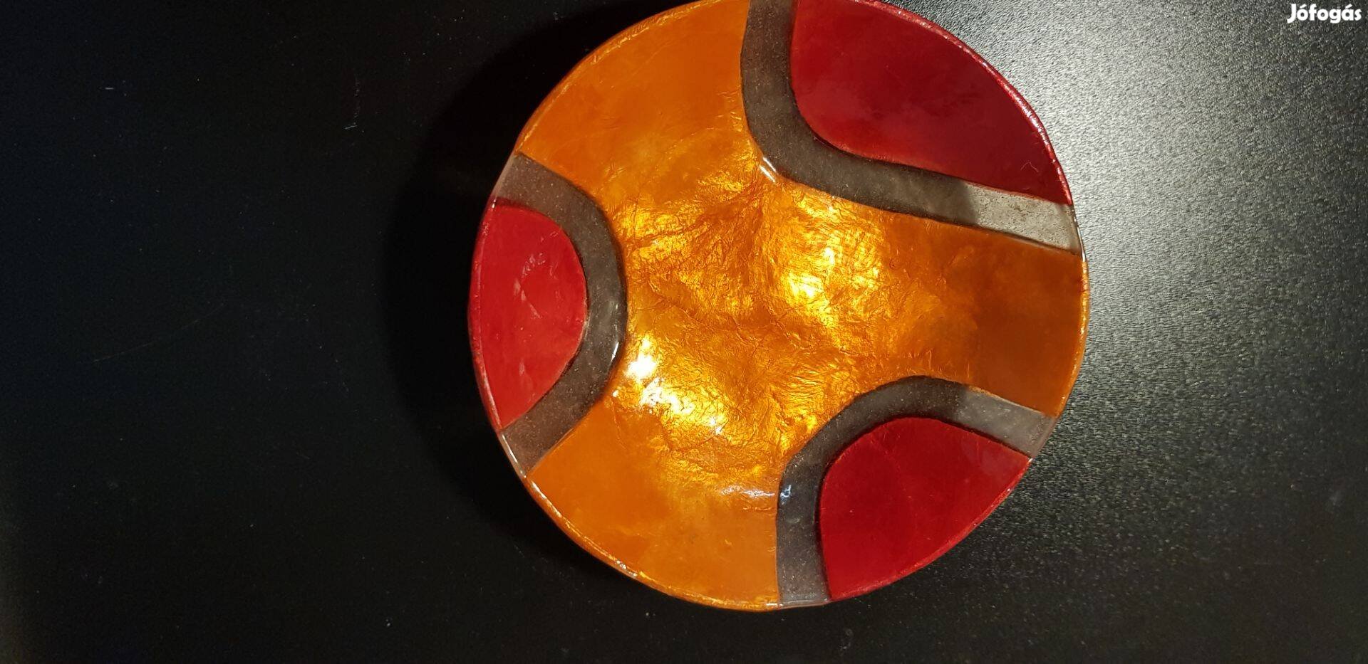 Különleges üvegszálas dísztányér gyümölcskosár