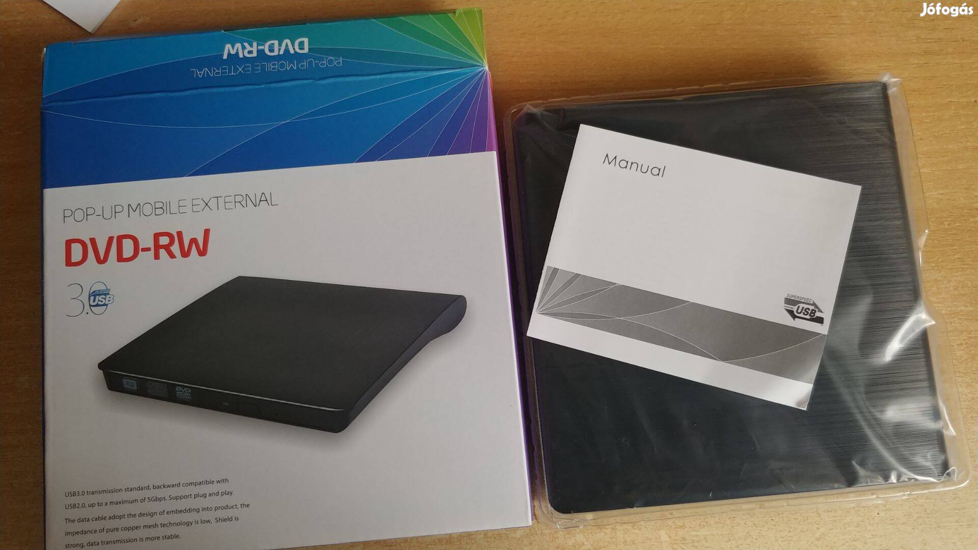 Külső DVD RW iró olvasó drive USB 3.0 csatlakozás