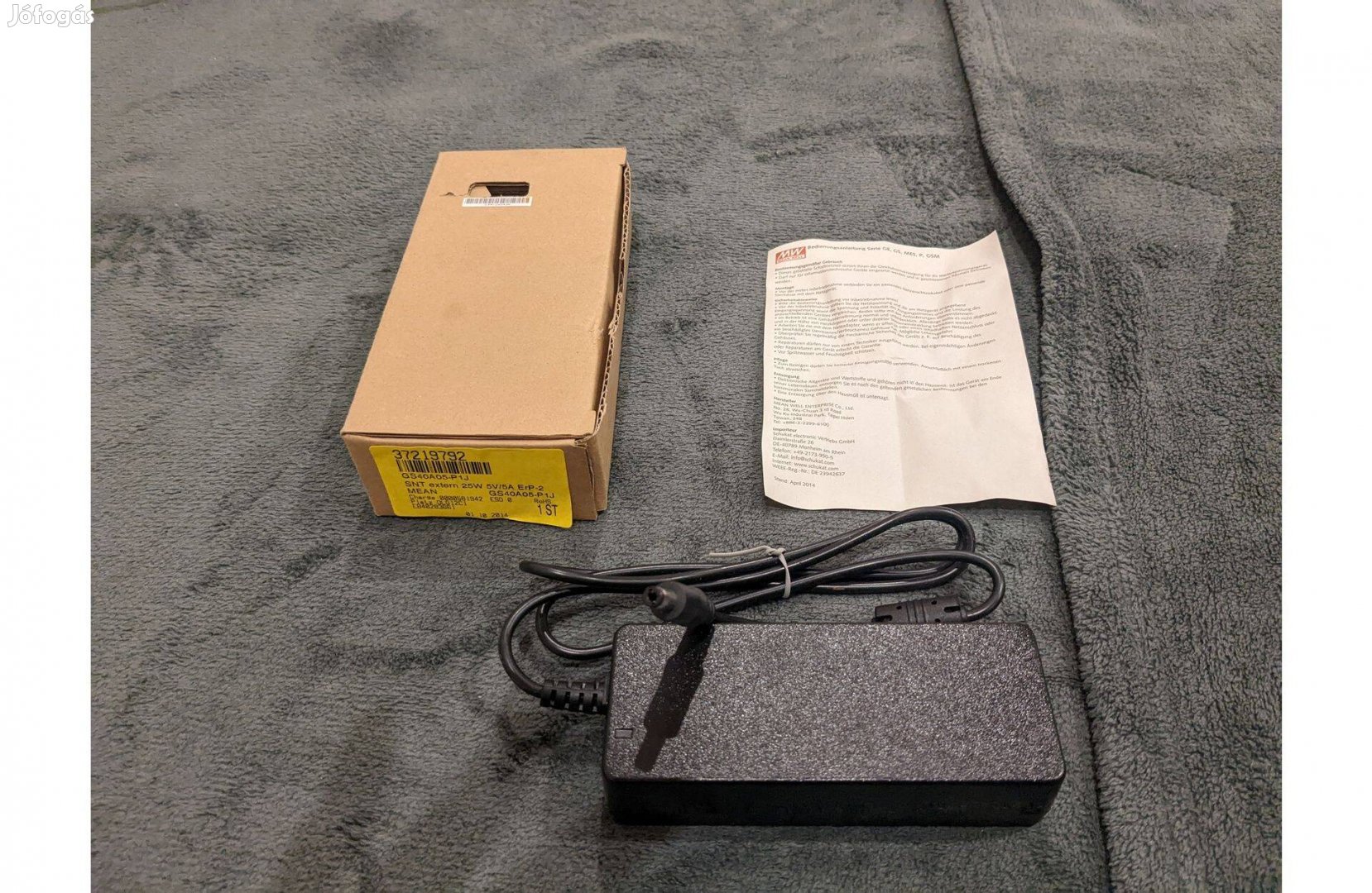Külső adapter 25W 5V/5A (#3262)