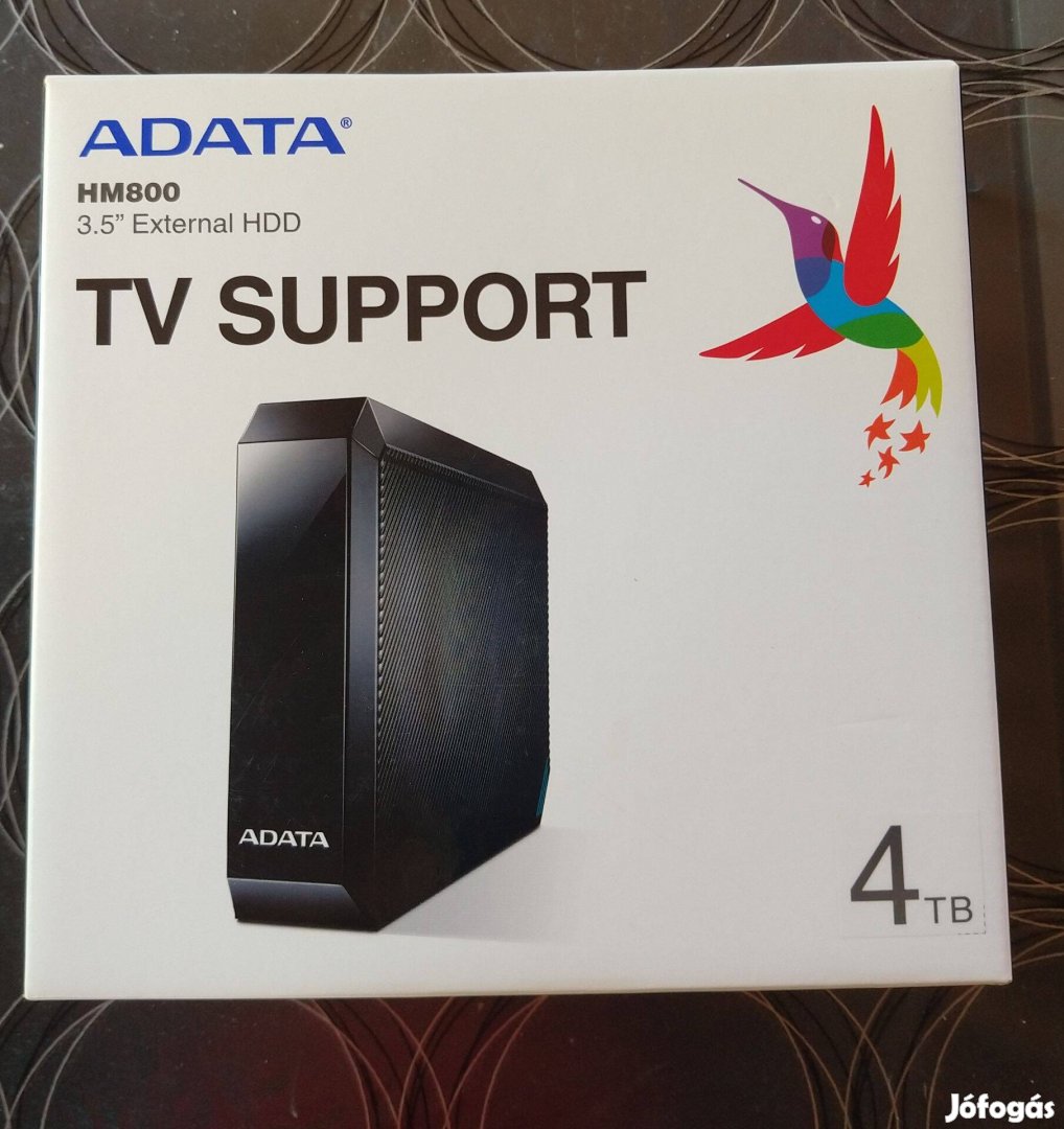 Külső merevlemez TV-hez Adata "HM800" külső HDD, 4TB, 3,5", USB 3.2,