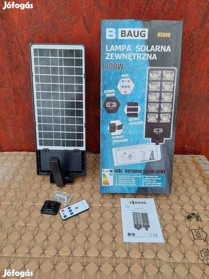 Kültéri Solar lámpa, szélesszögű 800W Baug