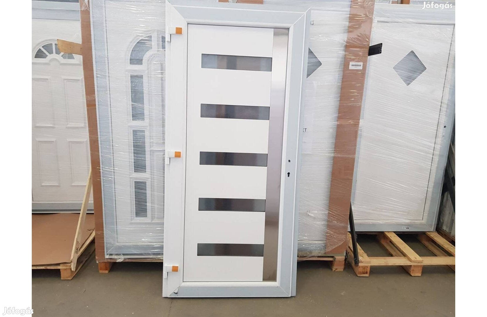 Kültéri bejárati ajtó új Texas inox 98x208 cm - jobbos - balos