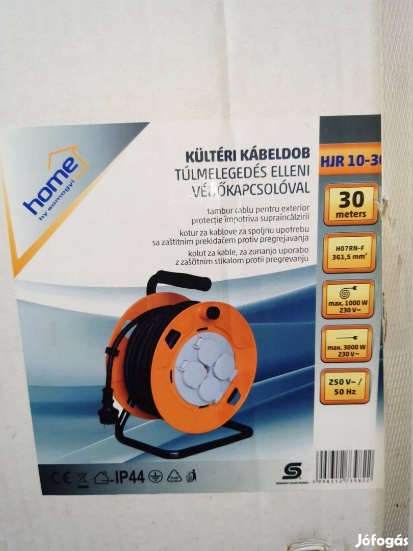 Kültéri elektromos kábeldob