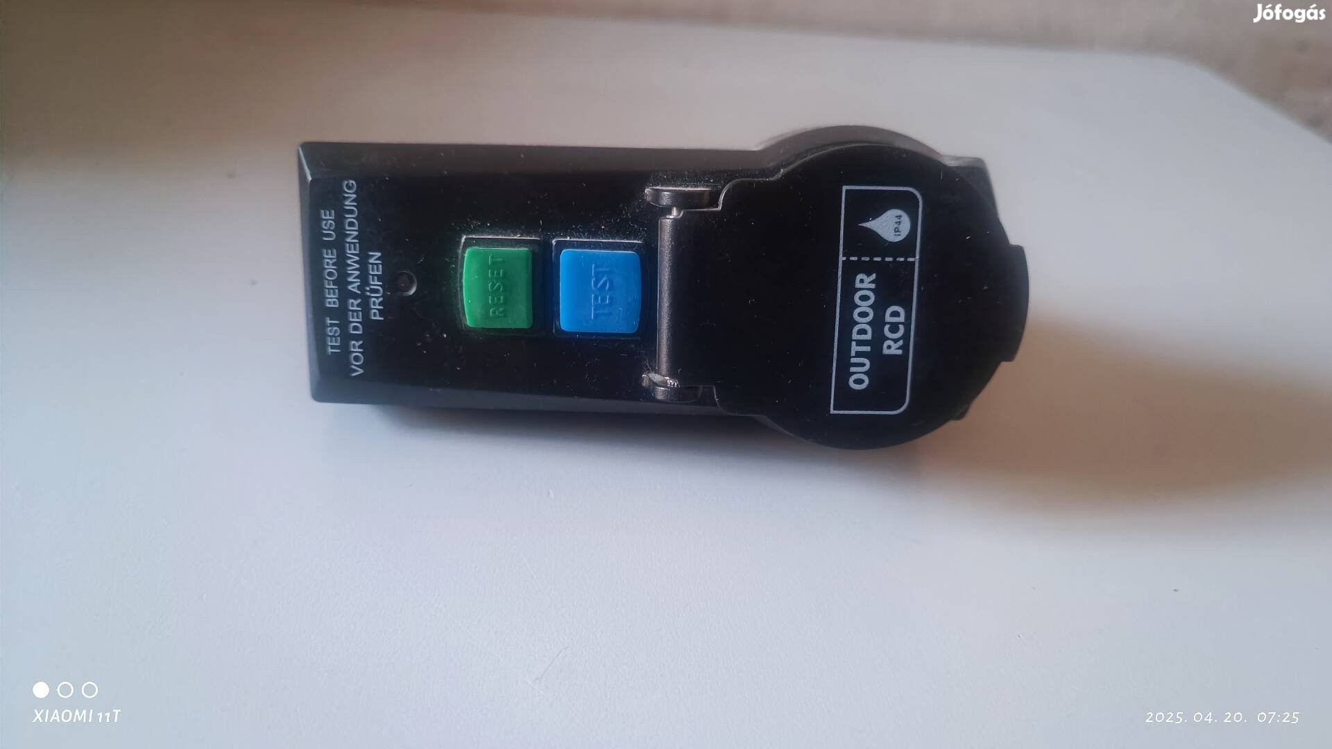 Kültéri érintésvédelmi fi relé. Hibátlan. Posta 