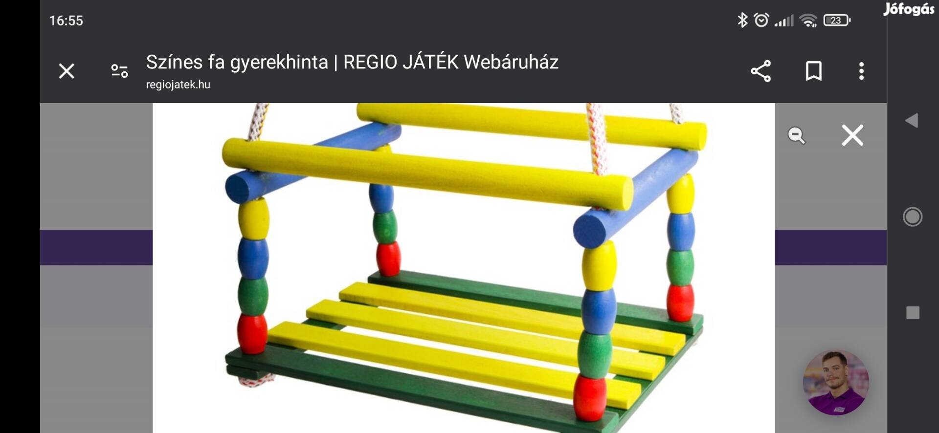 Kültéri gyerek hinta eladó 