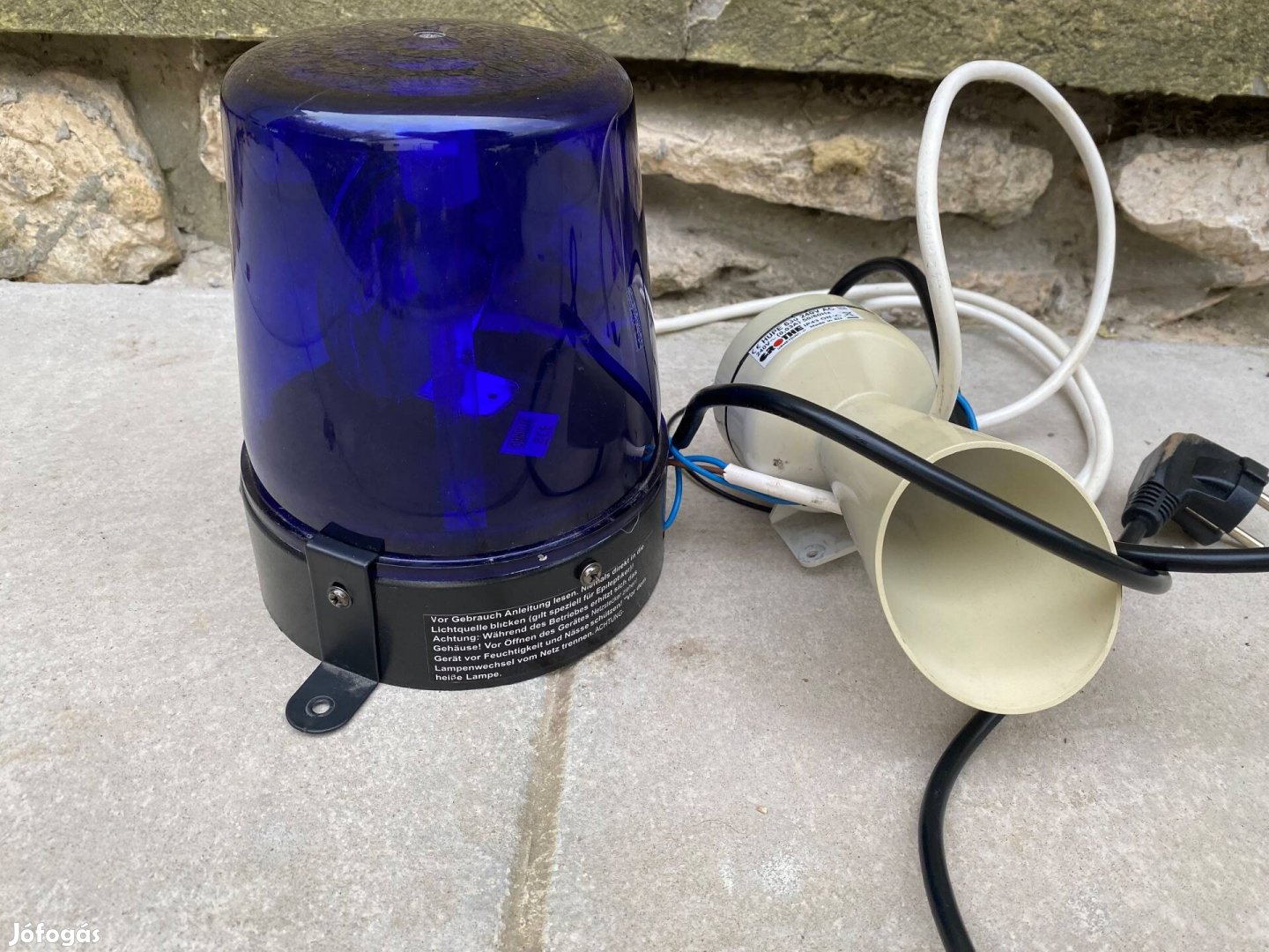 Kültéri vízálló sziréna kürttel