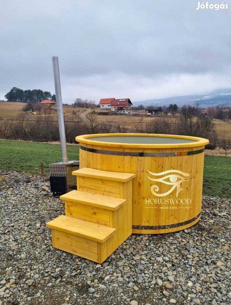 Kültéri wellness dézsa Aurum 200 cm, 8 fős prémium fürdődézsa