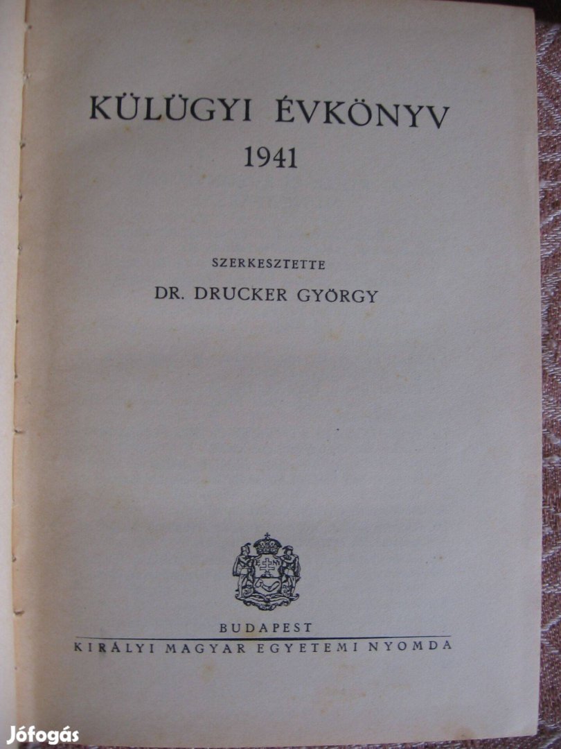 Külügyi évkönyv 1941., - könyv