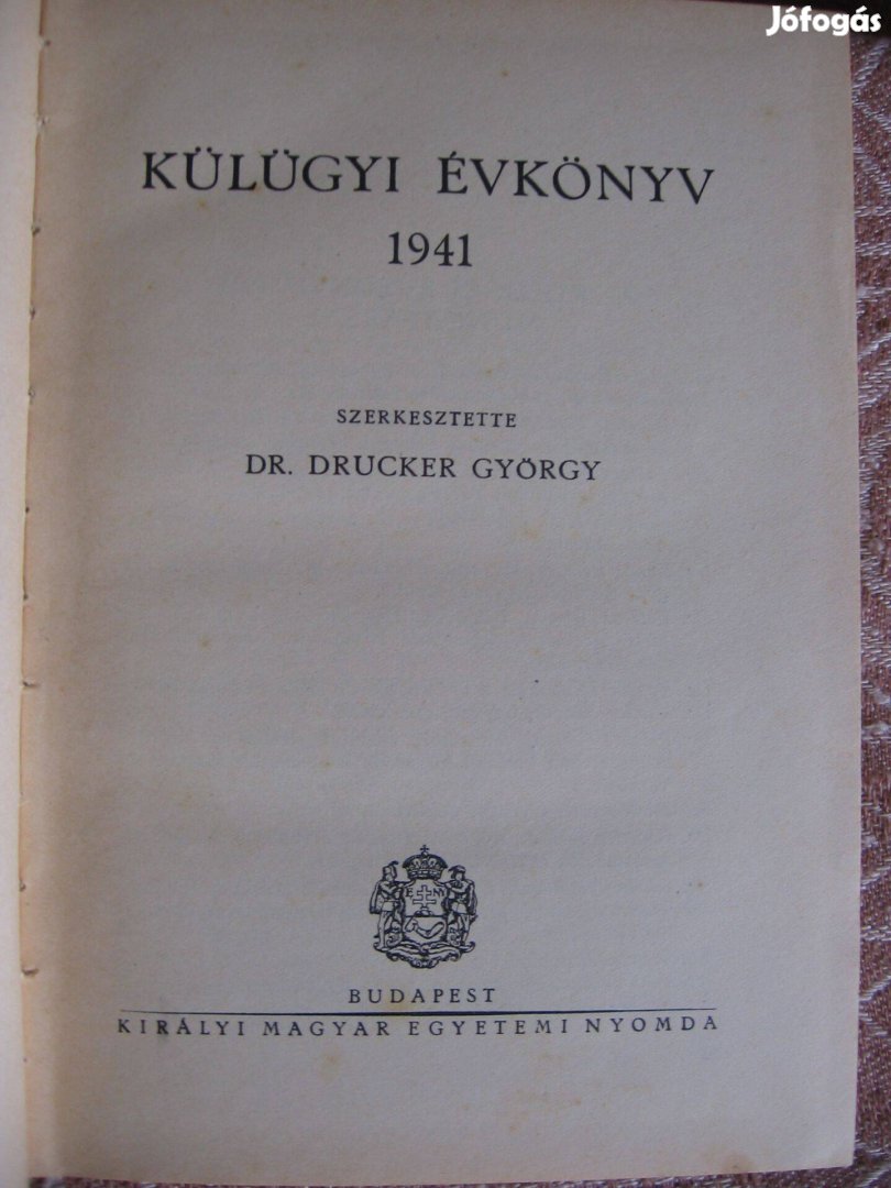 Külügyi évkönyv 1941. - könyv