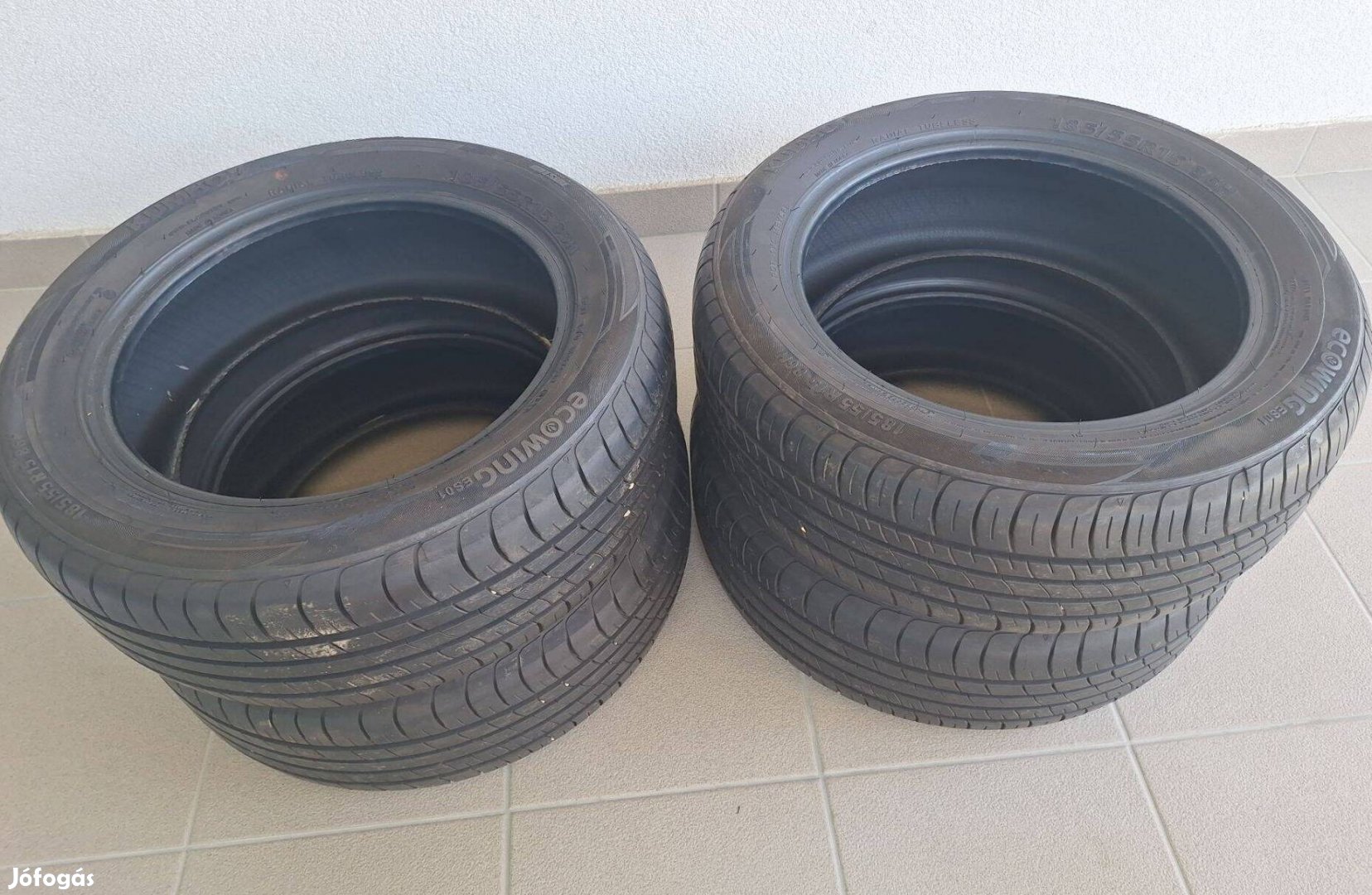 Kumho 185/55/15 4db újszerű nyári gumi eladó