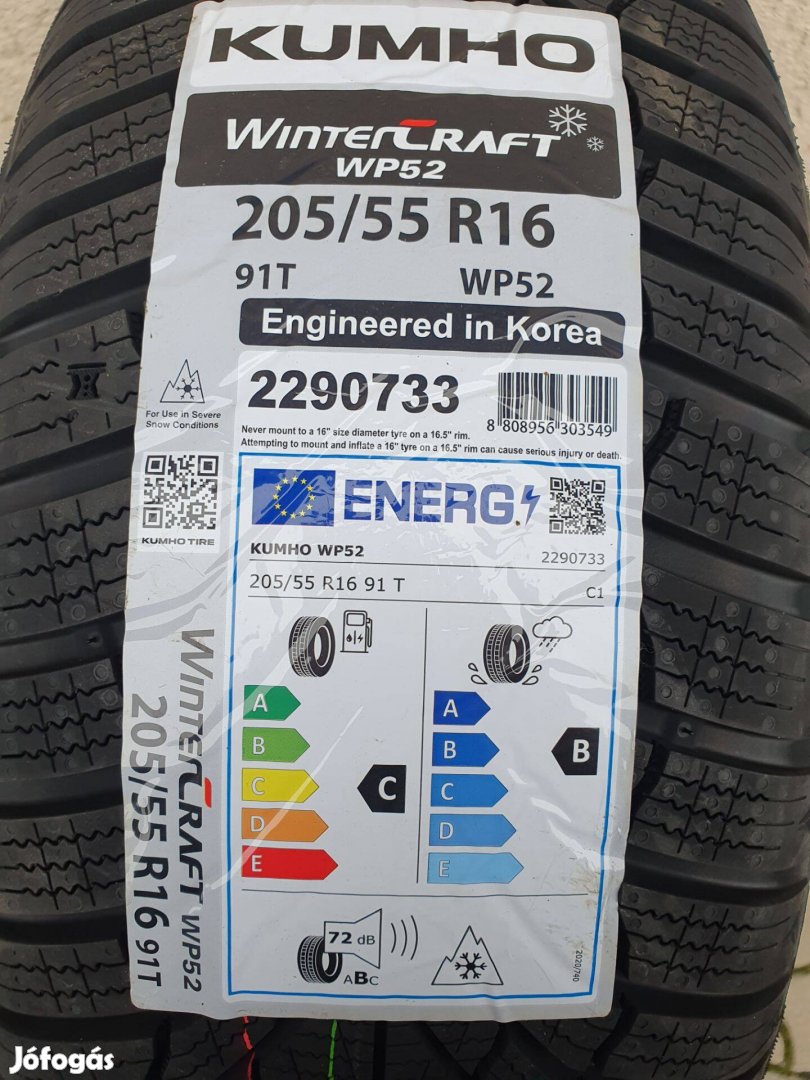 Kumho 205/55r16 téli gumi