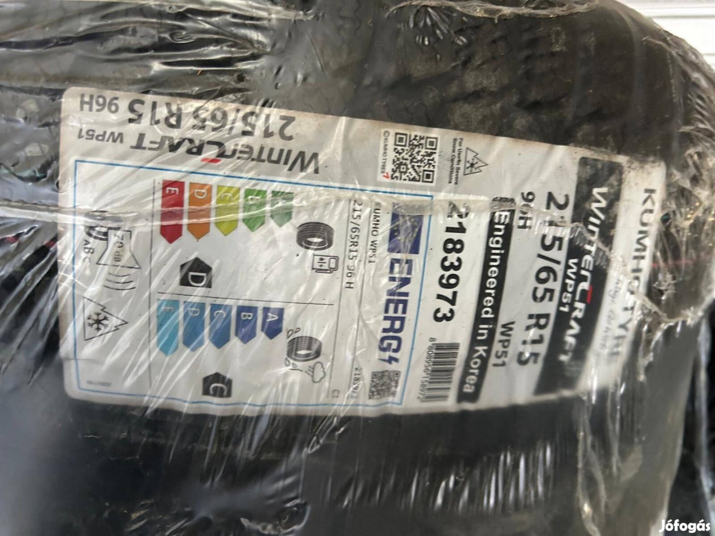 Kumho 215/65 R15 Téli gumi eladó - Új!!