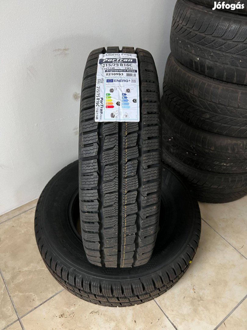 Kumho 215/75r16c 215/65 r16c r16 C téli gumi Új