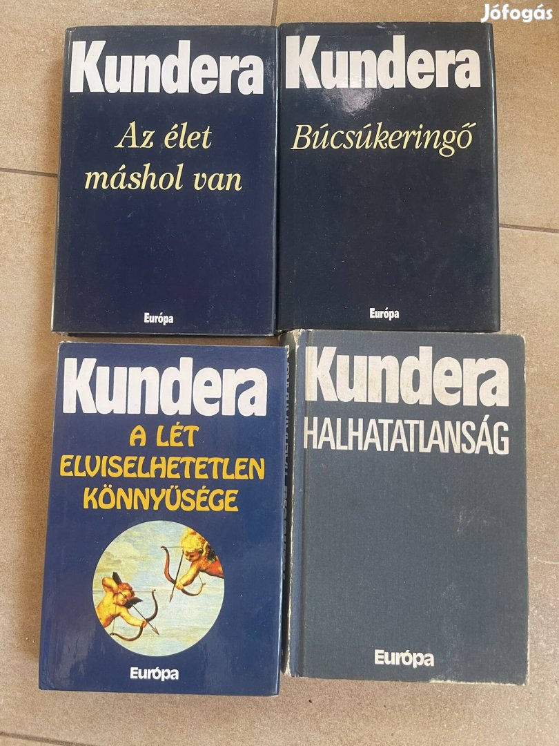 Kundera, Vonnegut és Hrabal könyvek