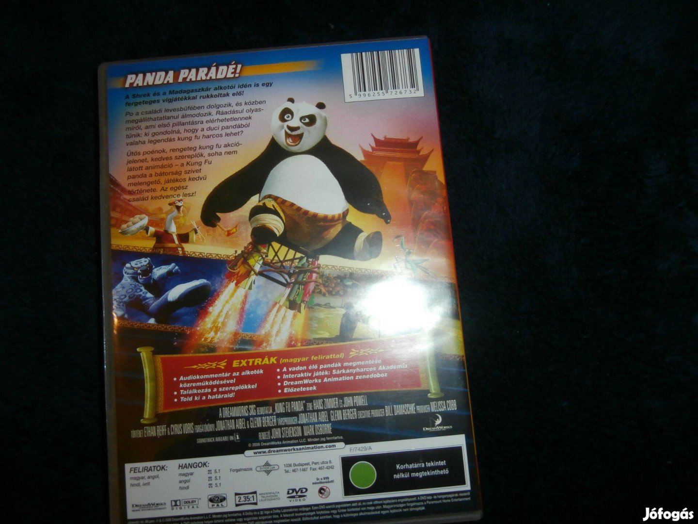 Kung Fu Panda DVD Rajzfilm mese