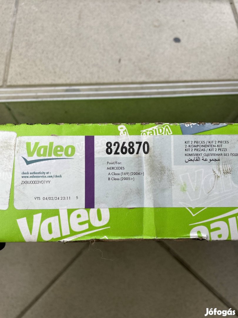 Kuplung szerkezet Valeo 826870 MB A150