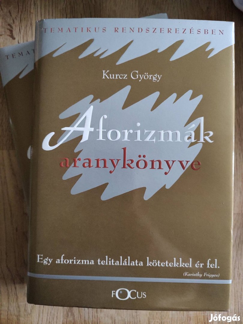 Kurcz György: Aforizmák aranykönyve 2 kötet