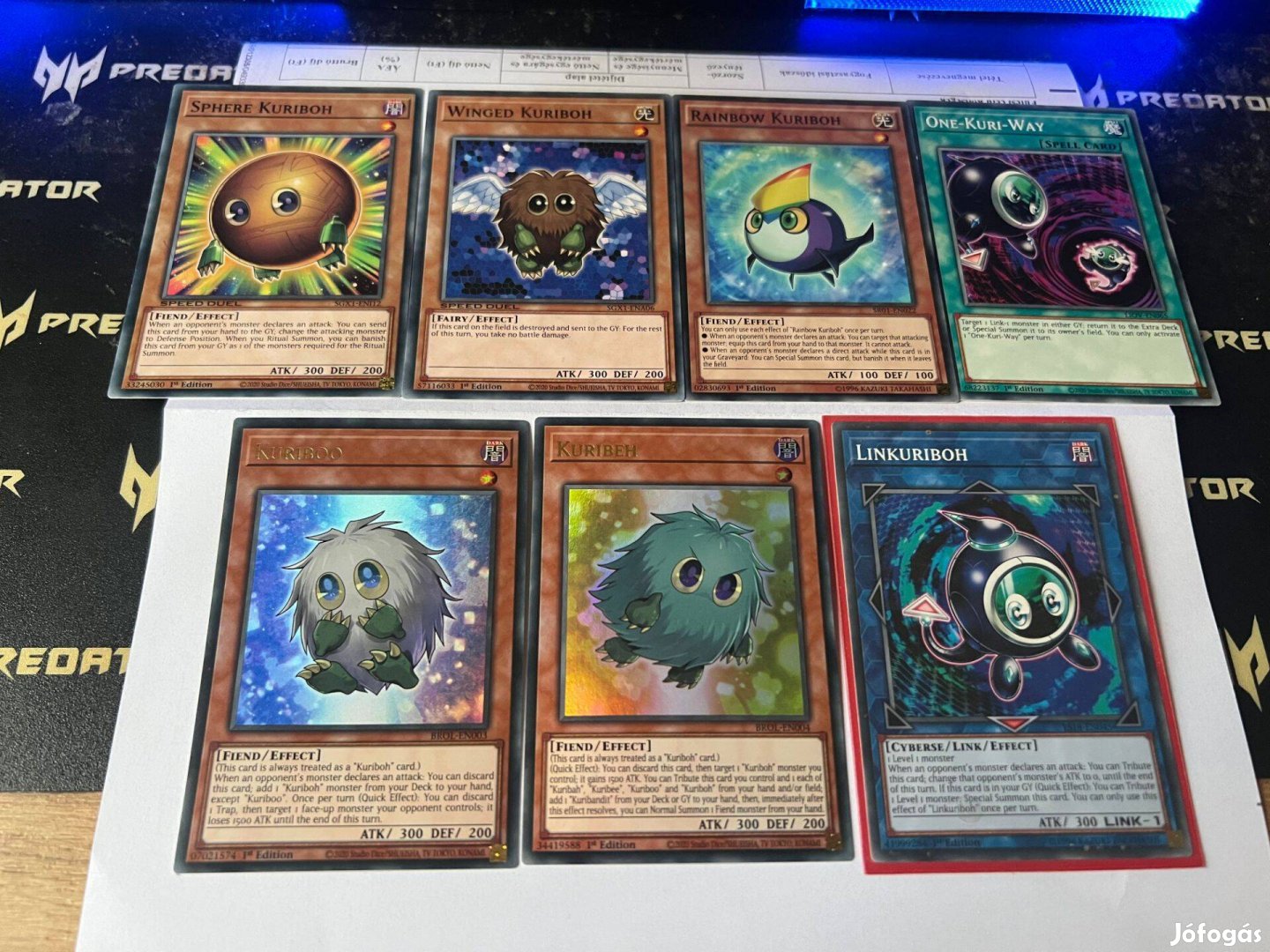 Kuriboh yugioh csomag kártyák (Yu-Gi-oh)