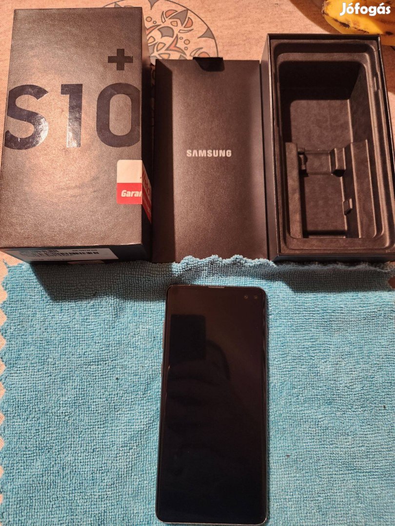 Kuriózum !!! Samsung S10+ PLUS 1TB/12 GB, Kerámia hátlapos, fekete