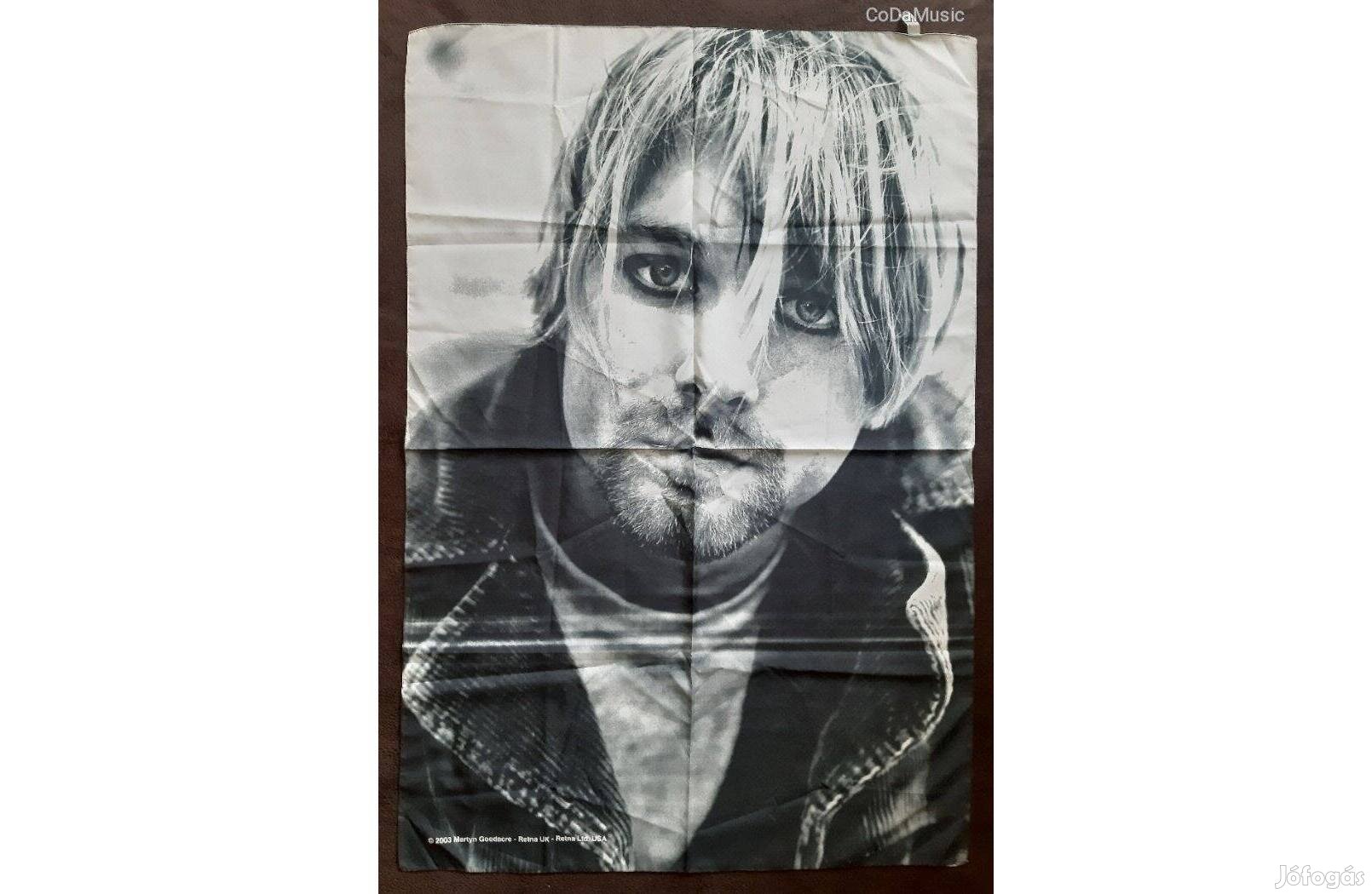 Kurt Cobain (Nirvana) - face - Poszter Zászló - 70x104 (Új)