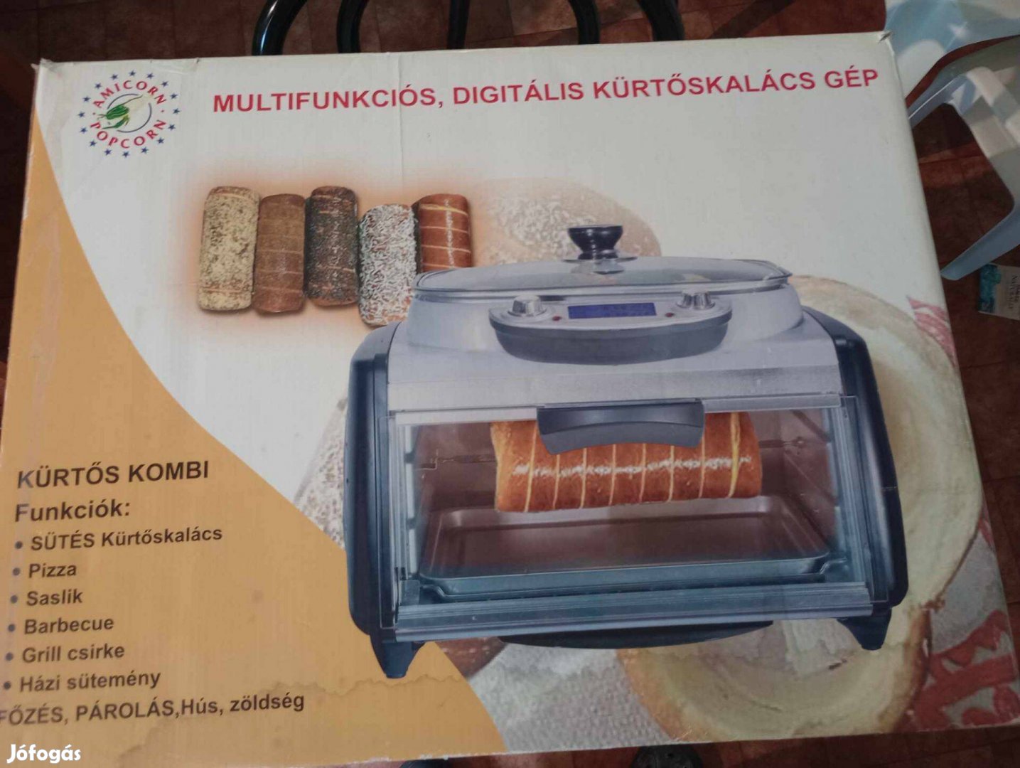 Kürtös Kombi Multifunkciós Digitális Kürtöskalács Gép