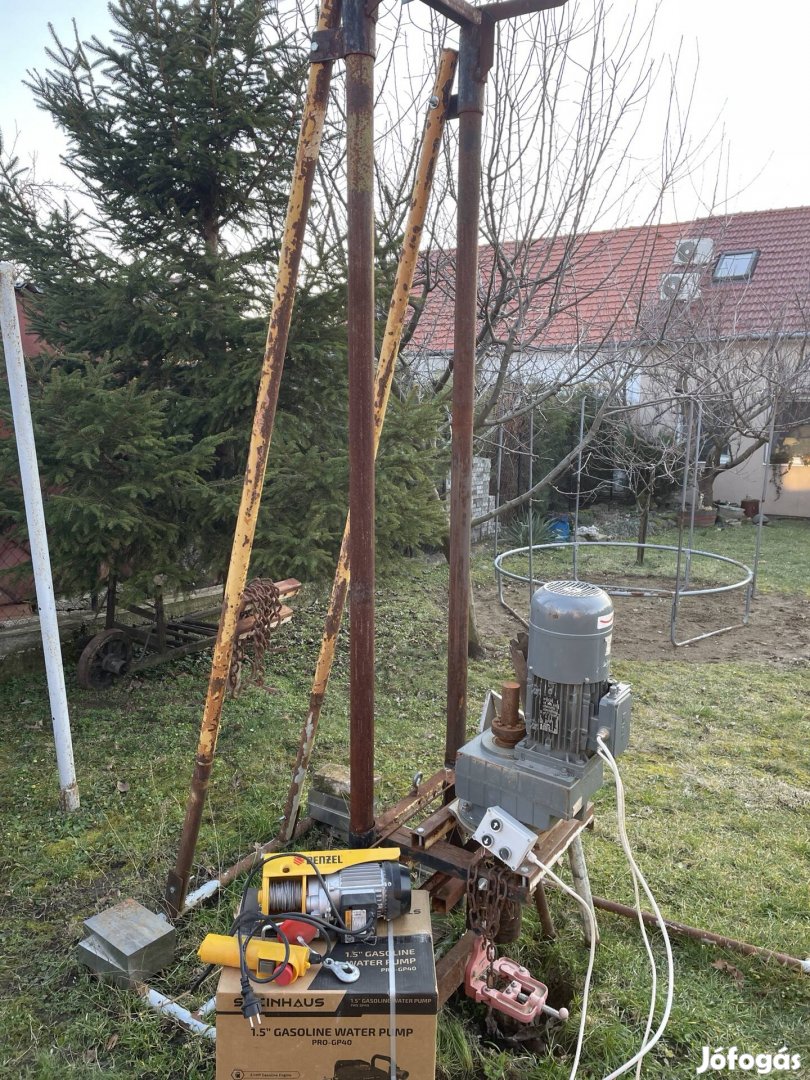 Kútfúró 1 col csővel  