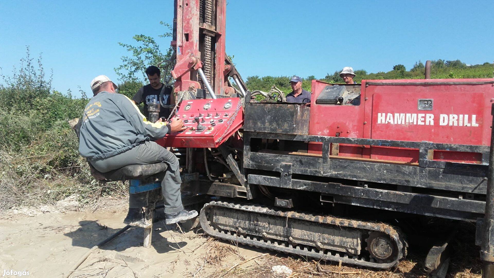 Kútfúrógép 90 méter fúrószárral eladó