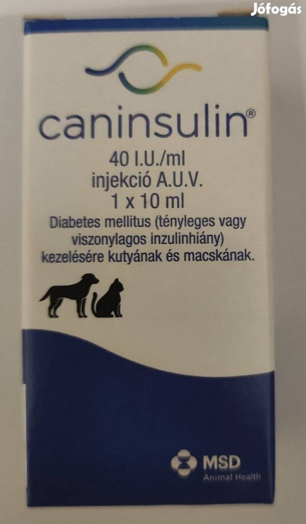 Kutya / macska insulin_ caninsulin 40 I.U/ml injekció 10ml