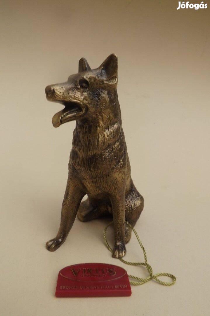 Kutya bronz szobor (7330)